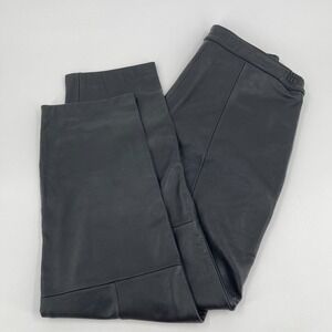 Excelled Collection Motorcycle Pants WOMENS Black Leather SIZE 32-34 Inseam 31"